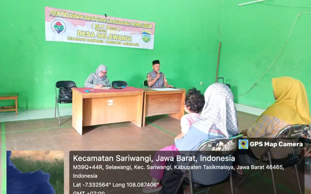 Masyarakat Desa Selawangi Terima Bantuan Langsung Tunai (BLT) Dana Desa 2023